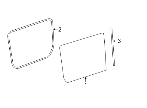 2016 Mercedes-Benz Sprinter 2500 Glass - Side Door Diagram 2