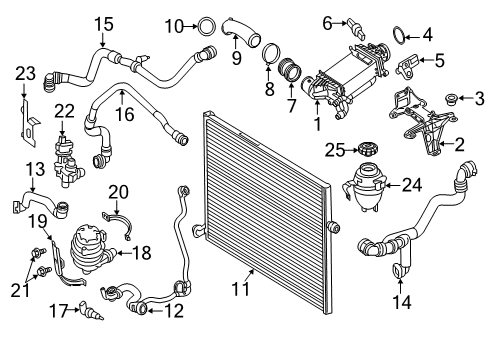 2018 Mercedes-Benz GLC350e Intercooler Diagram