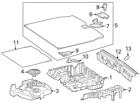 2025 Mercedes-Benz GLC300 Interior Trim - Rear Body Diagram