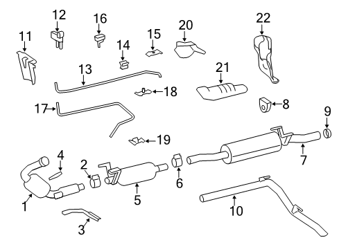 2012 Mercedes-Benz Sprinter 3500 Exhaust Components Diagram