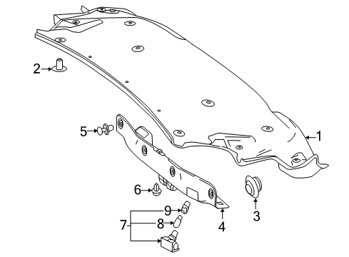 2013 Mercedes-Benz SL550 Interior Trim - Trunk Diagram