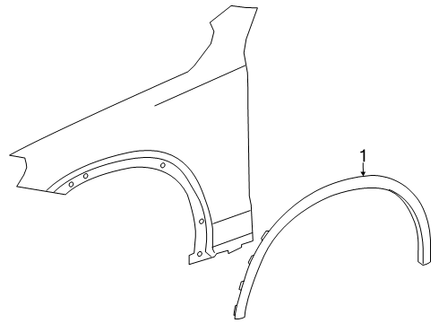 2025 Mercedes-Benz GLC63 AMG S E Performance Exterior Trim - Fender