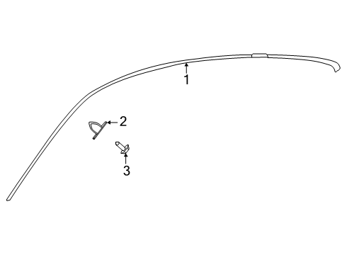 2024 Mercedes-Benz AMG GT 55 Exterior Trim - Roof Diagram 2