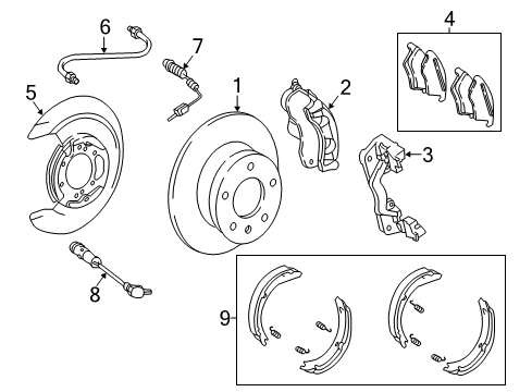 2007 Mercedes-Benz G500 Sender Unit Diagram for 463-540-13-17