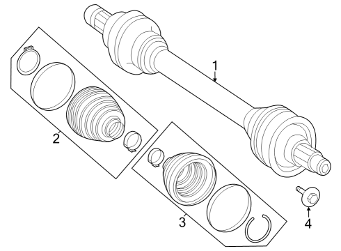 2024 Mercedes-Benz EQB 350 Rear Axle