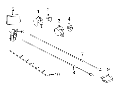 2025 Mercedes-Benz CLE300 Electrical Components - Rear Bumper