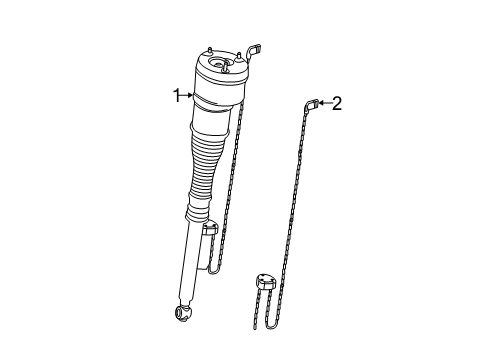 2012 Mercedes-Benz CL550 Struts & Components Diagram 2