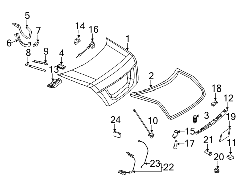 2011 Mercedes-Benz CL600 Trunk Diagram