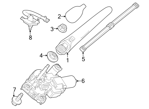 2023 Mercedes-Benz EQB 250+ Wiper & Washer Components