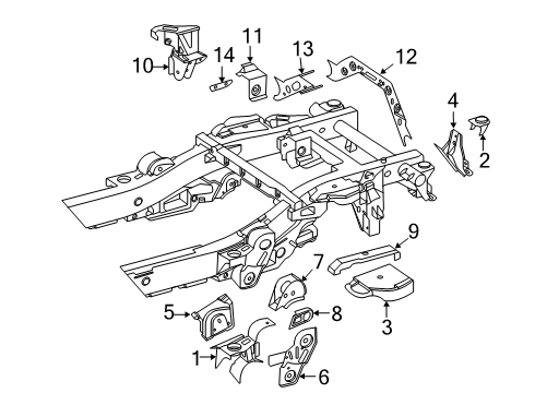 2025 Mercedes-Benz G580 Frame & Components Diagram 3