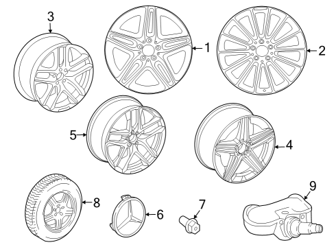 2021 Mercedes-Benz GLE53 AMG SUV Wheels