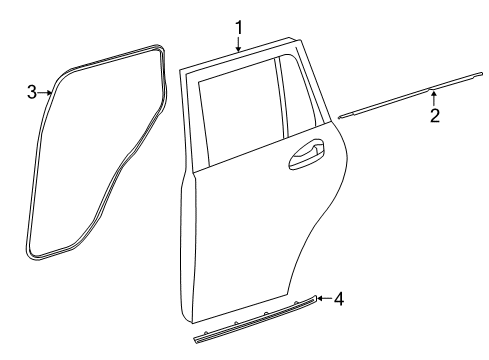 2013 Mercedes-Benz GLK350 Door & Components