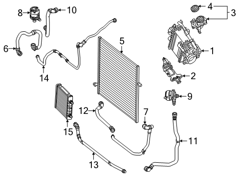 2019 Mercedes-Benz S63 AMG Intercooler Diagram