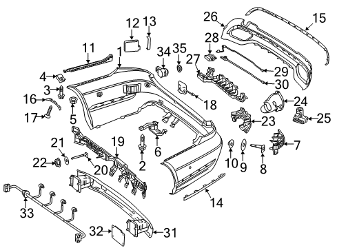 2014 Mercedes-Benz E250 Bumper & Components - Rear