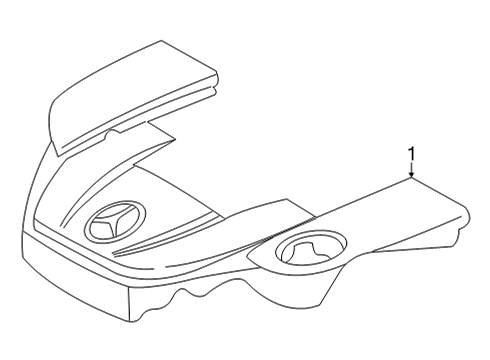 2007 Mercedes-Benz G55 AMG Engine Appearance Cover