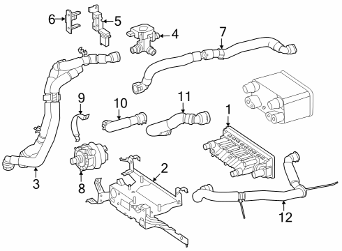 2024 Mercedes-Benz EQE SUV AMG Heater Unit