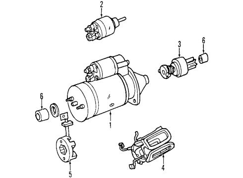 2001 Mercedes-Benz SLK230 Starter Diagram 2