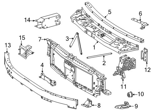 2025 Mercedes-Benz E53 AMG Radiator Support