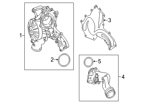2015 Mercedes-Benz E550 Water Pump Diagram