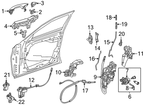 2025 Mercedes-Benz GLS450 Front Door - Lock & Hardware