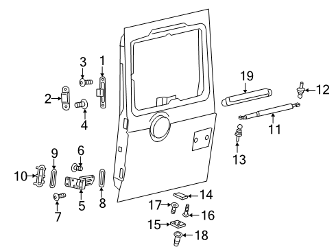 2025 Mercedes-Benz G63 AMG Back Door - Lock & Hardware Diagram 2