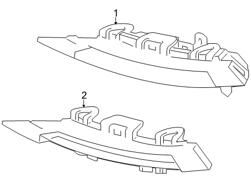 2013 Mercedes-Benz S400 Daytime Running Lamp Components Diagram