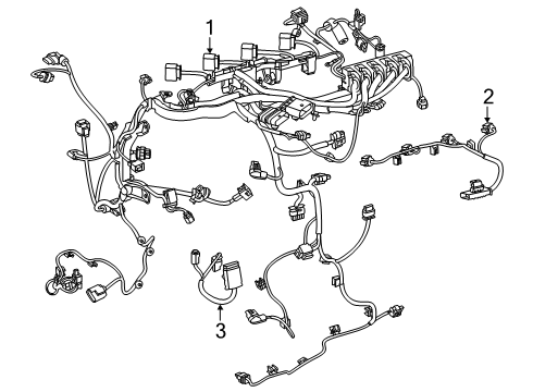 2025 Mercedes-Benz GLC63 AMG S E Performance Wiring Harness