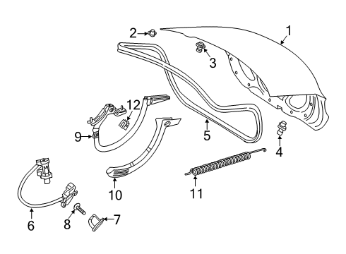 2020 Mercedes-Benz A220 Trunk Diagram