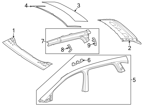 2025 Mercedes-Benz EQS 450 SUV Roof & Components