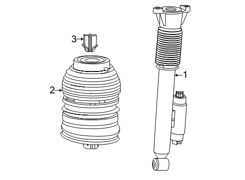 2025 Mercedes-Benz GLC350e EXCHANGE AIR SPRING Diagram for 254-320-74-02