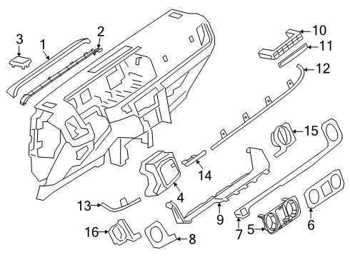 2025 Mercedes-Benz G580 Instrument Panel Components