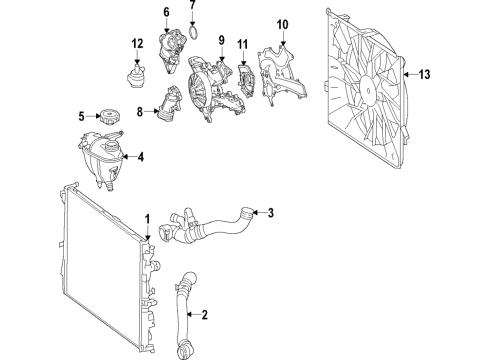 2020 Mercedes-Benz S560e Cooling Fan Diagram