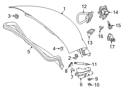 2017 Mercedes-Benz S550 Trunk Diagram