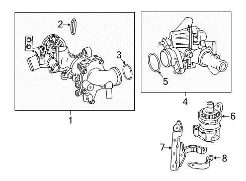 2015 Mercedes-Benz GLA45 AMG Water Pump Diagram