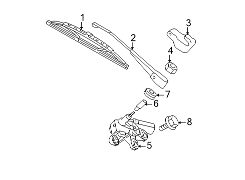 2004 Mercedes-Benz C320 Wipers Diagram 2