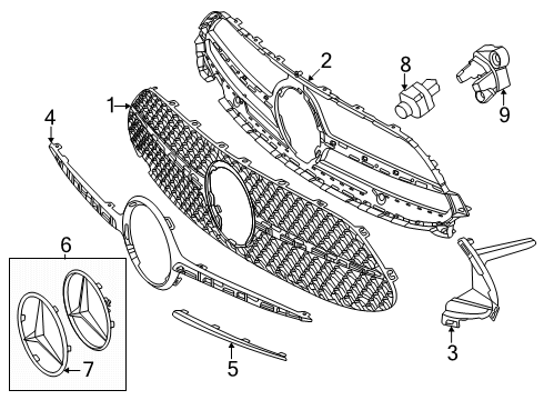 2025 Mercedes-Benz CLE300 Grille & Components