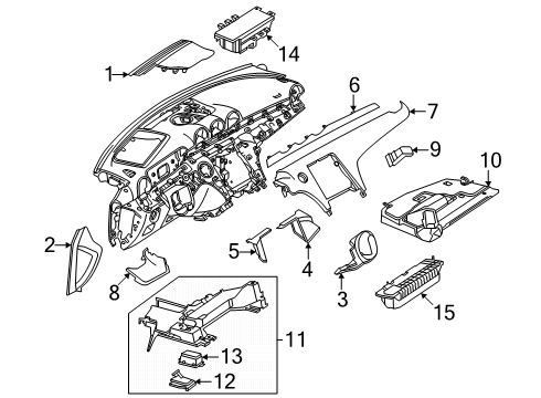 2024 Mercedes-Benz CLE53 AMG Instrument Panel Components