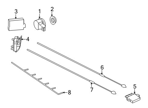 2025 Mercedes-Benz E53 AMG Electrical Components - Rear Bumper