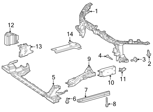 2023 Mercedes-Benz EQB 250+ Radiator Support