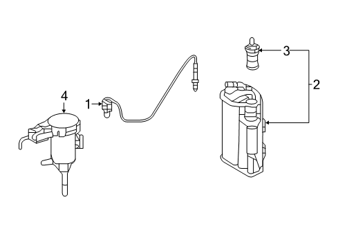 2023 Mercedes-Benz GLC300 Oil/Air Separator Diagram for 254-010-79-00