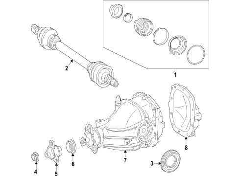 2021 Mercedes-Benz CLS53 AMG Rear Axle Diagram