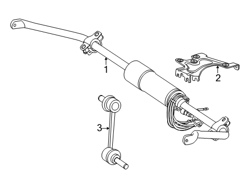 2024 Mercedes-Benz S63 AMG E Performance Stabilizer Bar & Components Diagram 4