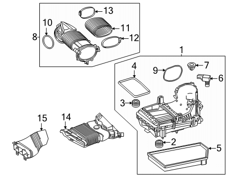 2025 Mercedes-Benz G550 Air Intake Diagram