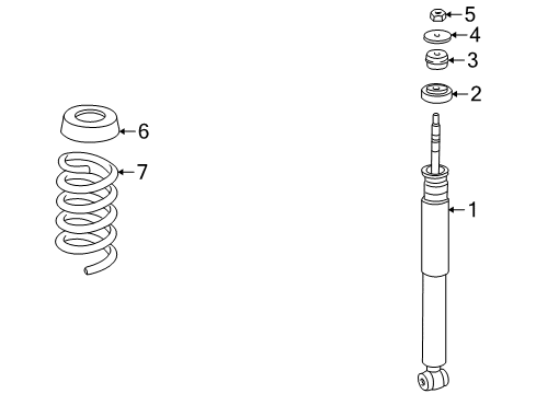 2002 Mercedes-Benz E430 Shocks & Components Diagram 4