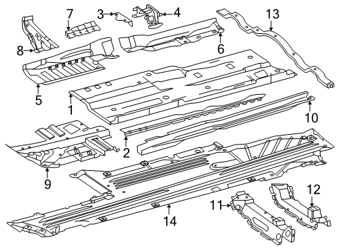 2025 Mercedes-Benz GLC63 AMG S E Performance Floor Diagram 2