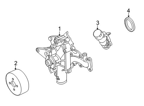 2004 Mercedes-Benz S500 Water Pump
