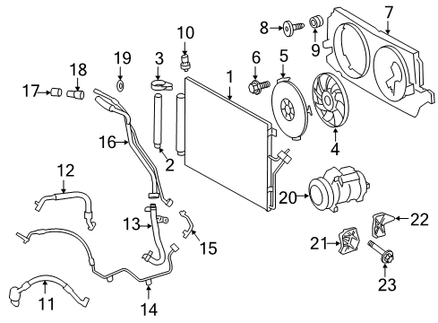 2013 Mercedes-Benz Sprinter 3500 A/C Compressor Diagram