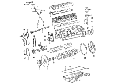 1987 Mercedes-Benz 190E Camshaft & Timing Diagram