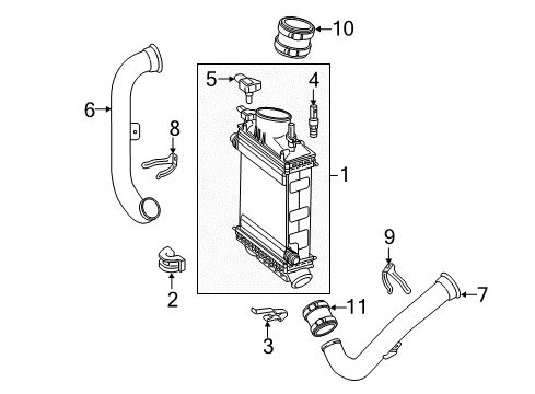 2016 Mercedes-Benz SL400 Intercooler Diagram