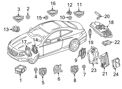 2016 Mercedes-Benz S63 AMG Exchange Control Unit, Complete Diagram for 222-900-06-18-64